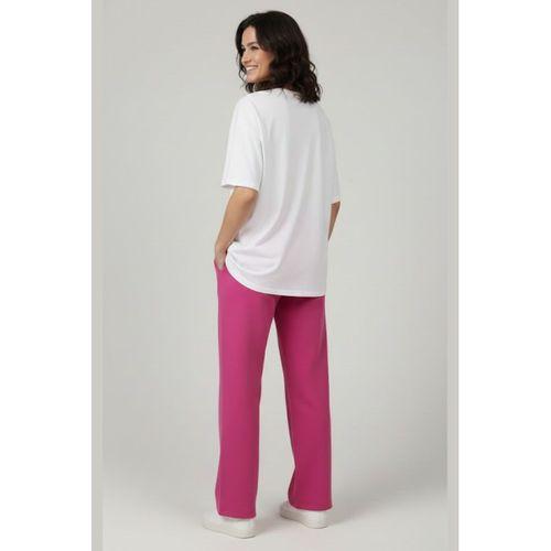 Kadın İki İplik Rahat Kalıp Yüksek Bel Geniş Paça Pantolon SPR26EAK988