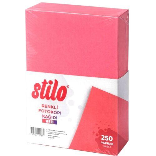 STİLO A4 RENKLİ FOTOKOPİ KAĞIDI 250 'li 80 gram RED