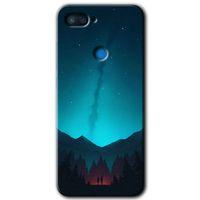 Potkal Hediye Fabrikası Xiaomi Mi 8 Lite Kılıf HD Desen Baskılı Arka Kapak - Night Fores Mount