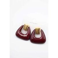 Çanta Küpe - Bordo