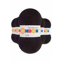 5 Adet Kristal El Örgü Lif İpi Siyah 98206