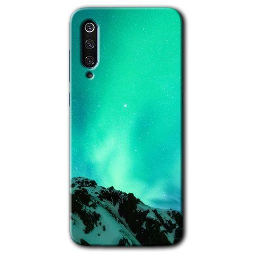 MRCİLETİSİM Xiaomi Mi 9 SE Kılıf HD Desen Baskılı Arka Kapak+Temperli Cam - Aurora