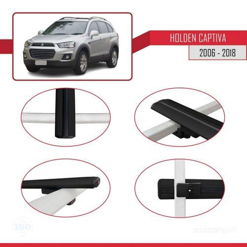 Holden Captiva 2006-2018 Arası ile uyumlu Basic Model Ara Atkı Tavan Barı SİYAH 3 ADET