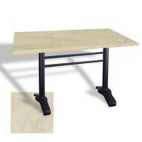 Dockers Çipa 3010 Döküm Ayak Masa 80x120 cm - (Werzalit, Wermodin ve Allzalit Tabla) - Golden Marble