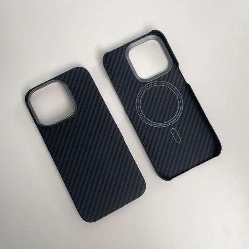 Joykevlar İphone 15 Pro Max Gerçek Kevlar Carbon Premium Telefon Kılıfı