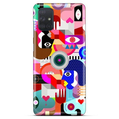 Lopard Samsung Galaxy M51 Uyumlu Kılıf Soyut Sanat (21) Baskılı Koruyucu Kapak