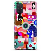 Lopard Samsung Galaxy M51 Uyumlu Kılıf Soyut Sanat (21) Baskılı Koruyucu Kapak