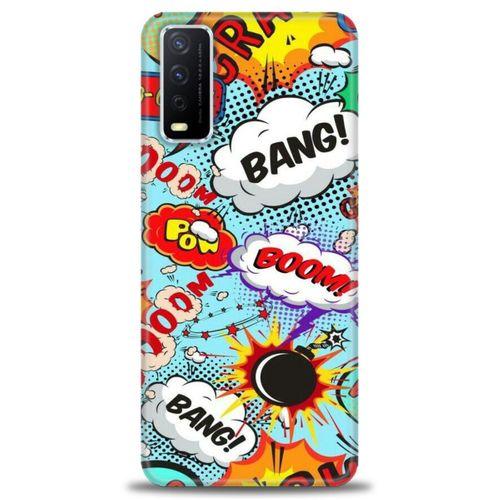 Vivo Y20 Kılıf HD Baskılı Kılıf - Bang Boom + Tam Ekran Koruyucu