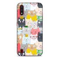 Lopard Samsung Galaxy A01 Uyumlu Kılıf Kediler (33) Hybrid Kılıf Büyükler