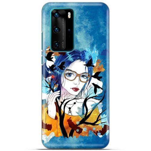 Lopard Huawei P40 Pro Uyumlu Kılıf Sürreal Yüzler ♀ (27) Tasarımlı Kılıf Baskılı