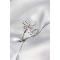 Gümüş Renk Yusufçuk Model Zirkon Taşlı Kadın Yüzük