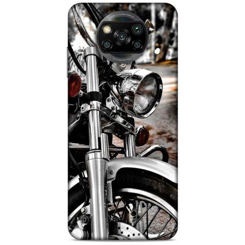 Xiaomi Redmi Poco X3 Uyumlu Kılıf Motorsiklet (49) Ultra Silikon Kılıf Harley
