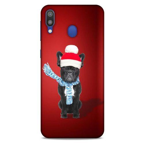 Samsung Galaxy M20 Kılıf Köpek Kıyafetleri (23) Ultra Koruma Kılıfı French Bulldog Bere