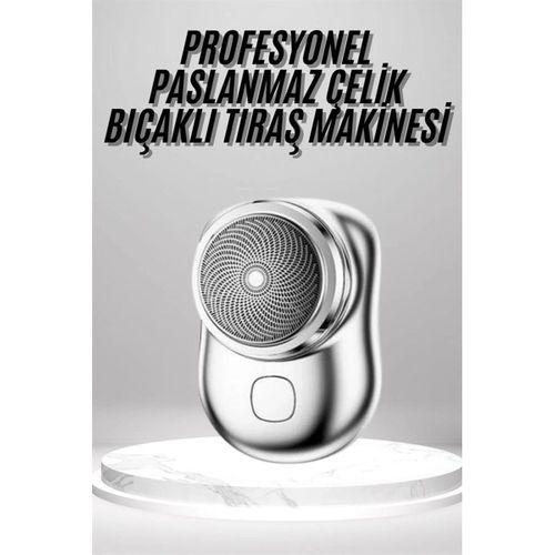Mini Sıfır Sakal Yanak Tıraş Makinesi Usb Şarjlı Sıfır Sakal Taşınabilir Korumalı