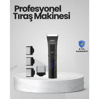 Şarjlı Tıraş Makinesi –dijital Ekranlı, Hızlı Şarjlı, Profesyonel Kesim Seti