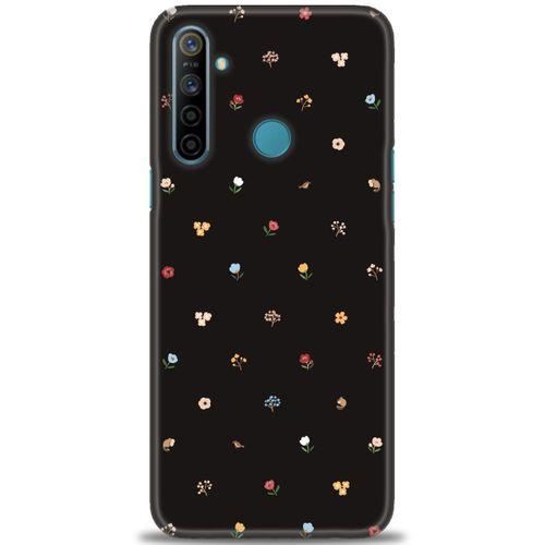 Realme C3 Kılıf HD Baskılı Kılıf - Flower + Tam Ekran Koruyucu