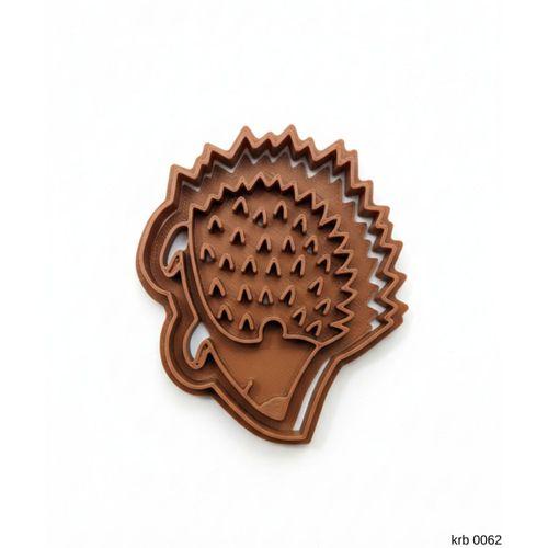 Sevimli Kirpi Figürlü Kurabiye Kalıbı ve Hamur Kesici – Şeker Hamuru ve Oyun Hamuru İçin İki Parça Kalıp