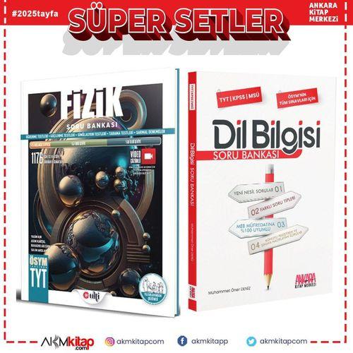 Ulti Yayınları TYT Fizik ve AKM Dil Bilgisi Soru Bankası Seti 2 Kitap