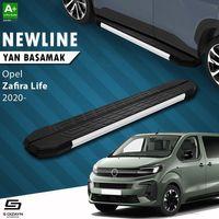 S-Dizayn Opel Zafira Life Uzun Şase NewLine Aluminyum Yan Basamak 243 Cm 2020 Üzeri A+ Kalite