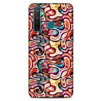 Oppo Realme 5 Pro Kılıf Pastel Renkler (34) Slim Armor Kılıf Karışık Renkli