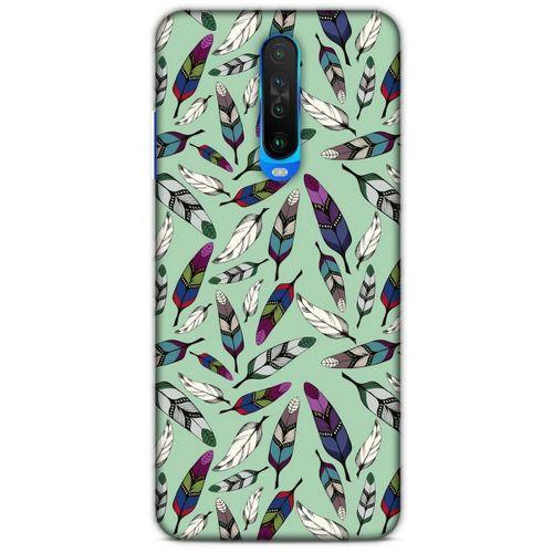 Xiaomi Redmi K30 Kılıf Desenli Özel Seri Tüyler (14) Lansman Kılıf