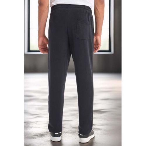 Scuba Modal Kumaş Relaxed Fit Erkek Eşofman Altı Pantolon - Siyah
