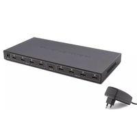 Hadron Hdx1332 8 Port Hdmi Splitter 1.4v 1080p 4k 1-ın 8-out Siyah