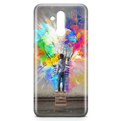 Huawei Mate 20 Lite Kılıf Ampül Arka Kapak Koruma Desenli Full Koruyucu