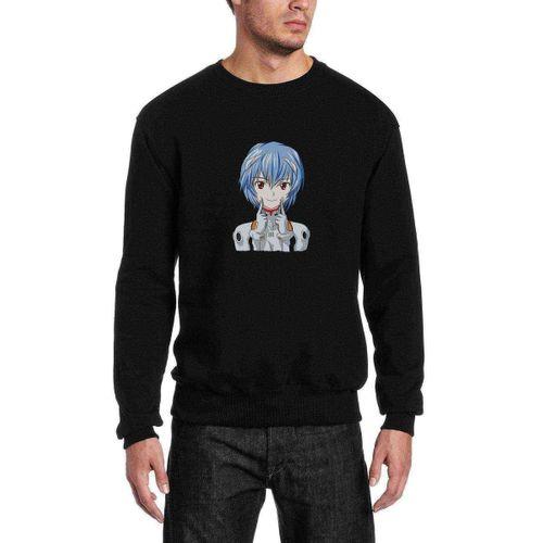 Anime One Punch Man Baskılı Siyah Erkek Sweatshirt