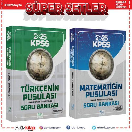 CBA Akademi 2025 KPSS Türkçenin ve Matematiğin Pusulası Soru Bankası Seti 2 Kitap