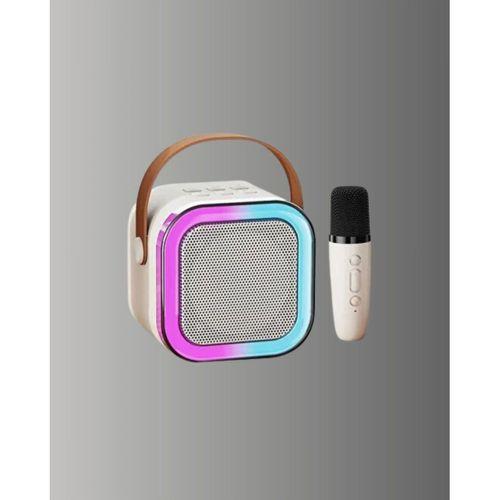 Karaoke Mikrofon Hoparlör Seti Bluetooth Kablosuz Taşınabilir