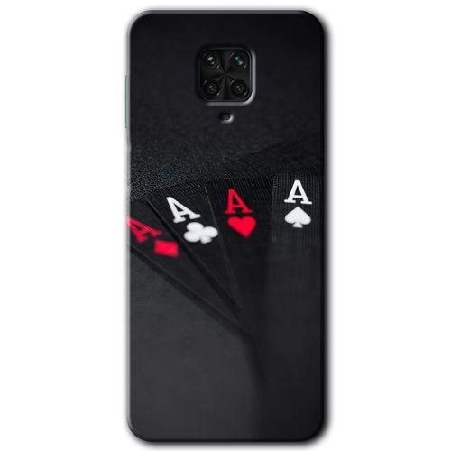 MRCİLETİSİM Xiaomi Redmi Note 9s Kılıf Baskılı Kapak - Full As + 5D Tam Kaplayan Cam