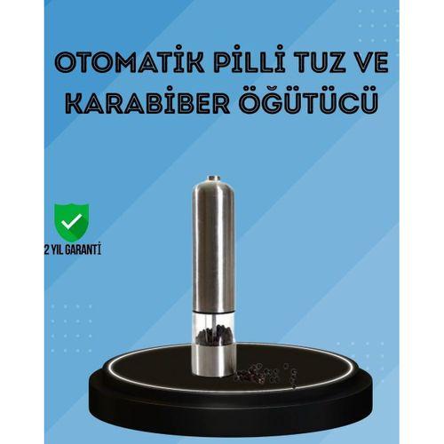 Pilli Baharat Değirmeni Karabiber Tuz Ve Baharat Öğütücü