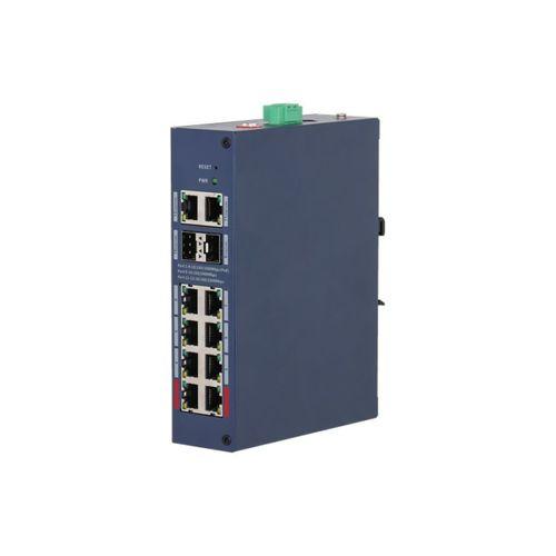 DAHUA CHS4212-8GT-110 8 PORT GIGABIT+2PORT 1GB SFP/2PORT RJ45 UPLINK CLOUD YÖNETİLEBİLİR ENDÜSTRİYEL 110W POE SWITCH