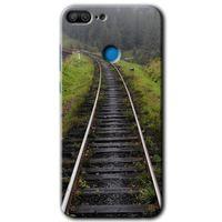 Honor 9 Lite Kılıf HD Desen Baskılı Arka Kapak + Temperli Cam - Tren Yolu