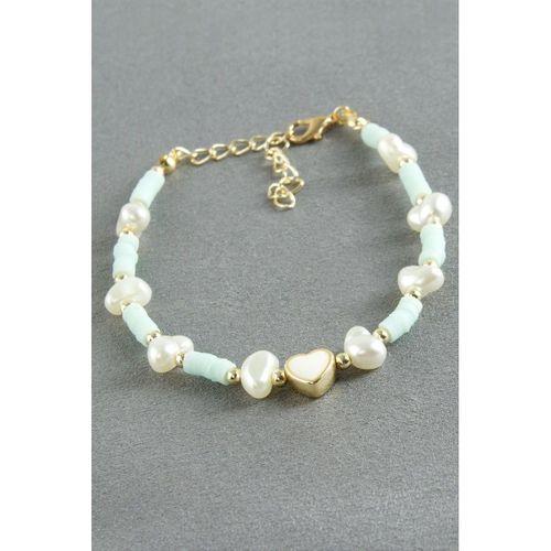 Kalp Fimo İnci Bileklik