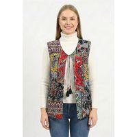 Kolsuz Tuğba Çift Taraflı Otantik Kısa Pazen Kışlık Yelek Siyah Syh