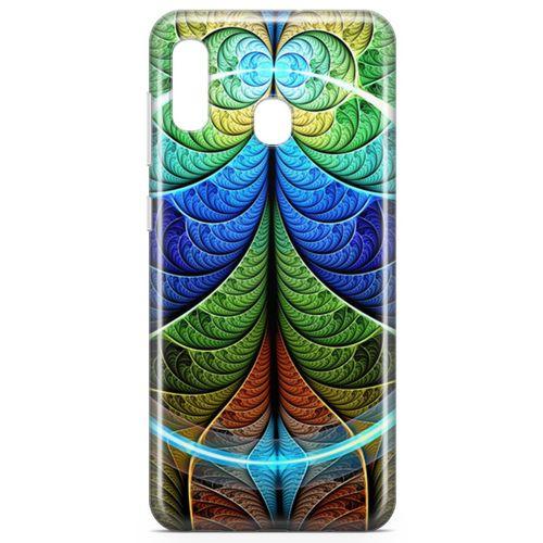 Samsung Galaxy A30 Kılıf Fraktal Rofle Arka Kapak Koruma Desenli Full Koruyucu