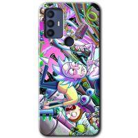 TCL 30 SE Kılıf HD Desen Baskılı Arka Kapak - Graffiti Çizgi Film