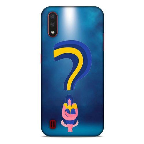 Samsung Galaxy A01 Kılıf Depresyon (12) Koruyucu Silikon Kırmızı Bordo
