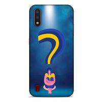 Samsung Galaxy A01 Kılıf Depresyon (12) Koruyucu Silikon Kırmızı Bordo