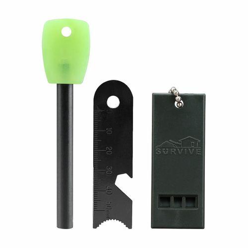 Fithome Usb El Feneri Magnezyum Çubuğu Düdük Acil Durum Atı Kamp Seti