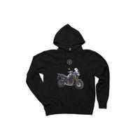 Yamha Super Tenere Siyah Kapşonlu Sweatshirt Hoodie
