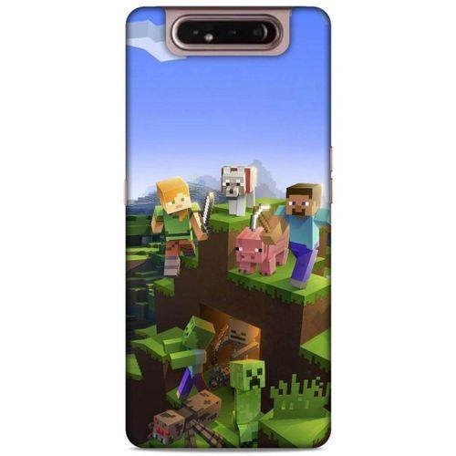 Lopard Samsung Galaxy A80 Uyumlu Kılıf PiXel (29) Arka Koruma Kılıfı Tüm Karakterler