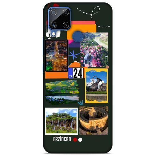 Lopard Oppo Realme C15 Uyumlu Kılıf Şehirli ※ (24) Erzincan Darbe Emici Kılıf