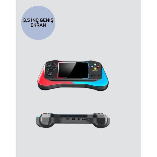 500 Oyunlu 3,5” Elde Taşınabilir Mini Oyun Konsolu – Şarjlı, Tv Bağlantılı