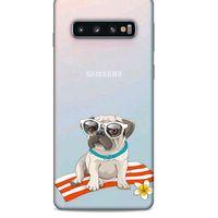 Zoologix (39) Samsung Galaxy S10 Şeffaf Kılıf Silikon Desenli