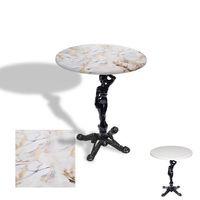 Dockers Çipa 1003 Döküm Ayak Yuvarlak Masa Çap 60cm - (Werzalit, Wermodin ve Allzalit Tabla) - Gold