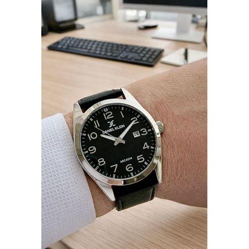 Daniel Klein Deri Kordon Takvimli Kadran 2 Yıl Garantili 3 Atm Dayanıklı Erkek Kol Saati ES14272-6