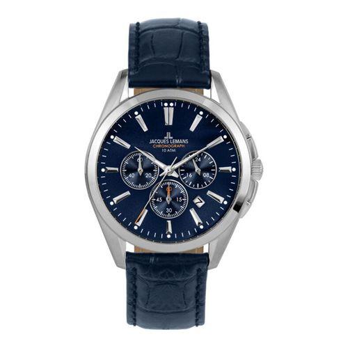 Jacques Lemans Derby JL.1-1945.1B Quartz Deri Koyu Mavi 10 ATM 42 mm Erkek Kol Saati